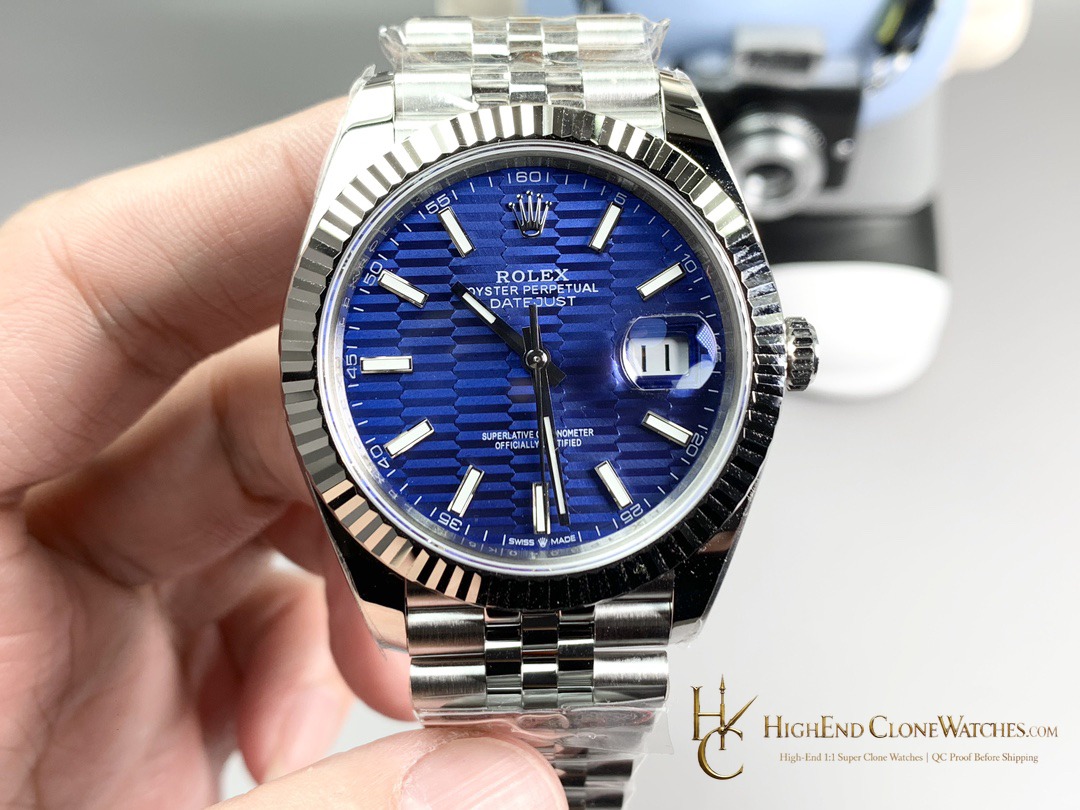 Rolex Datejust 126334-0032 front view super clone watch