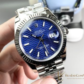 Rolex Datejust 126334-0032 angled dial view super clone watch