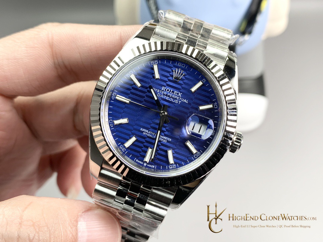 Rolex Datejust 126334-0032 dial and marker detail super clone watch