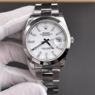 Rolex Datejust 41 Ref. 126300 front view super clone watch