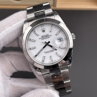 Rolex Datejust 41 Ref. 126300 angled dial view super clone watch