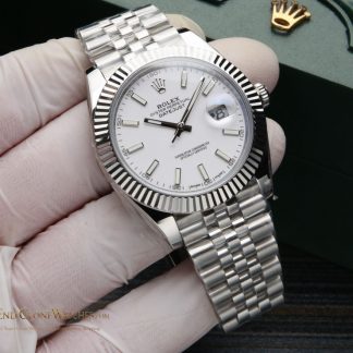 Rolex Datejust 126334-0010 angled dial view super clone watch