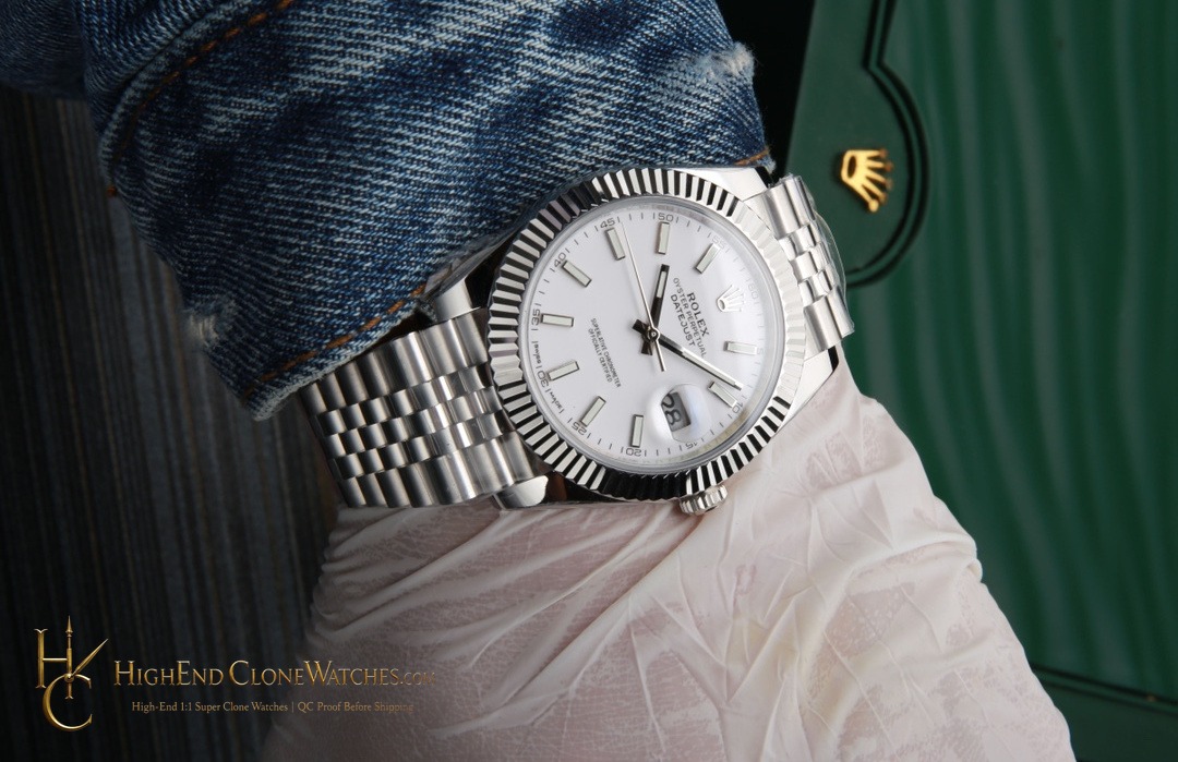Rolex Datejust 126334-0010 bezel detail super clone watch