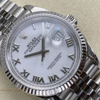 Rolex Datejust 36 M126234 angled dial view super clone watch