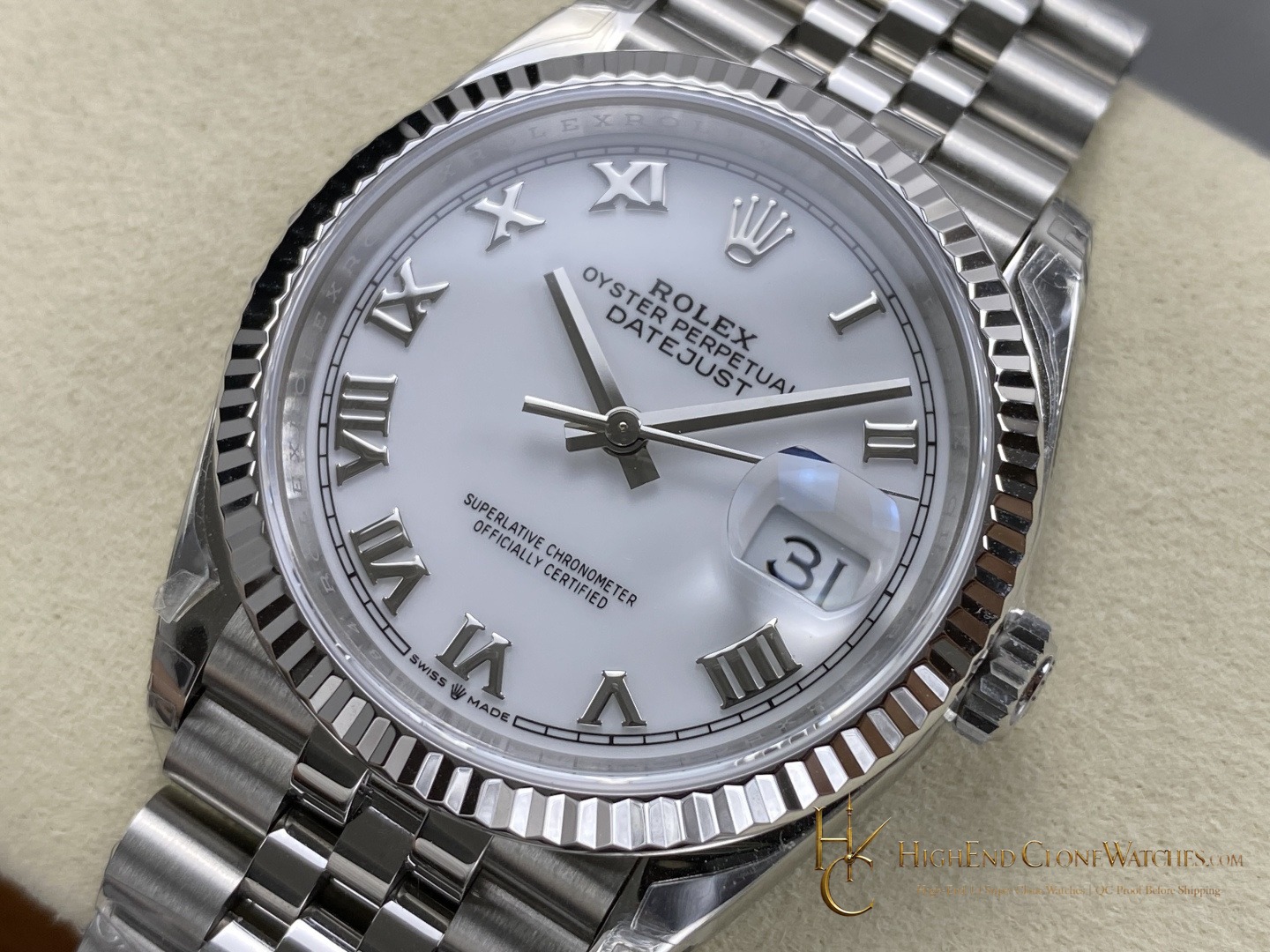 Rolex Datejust 36 M126234 dial and marker detail super clone watch