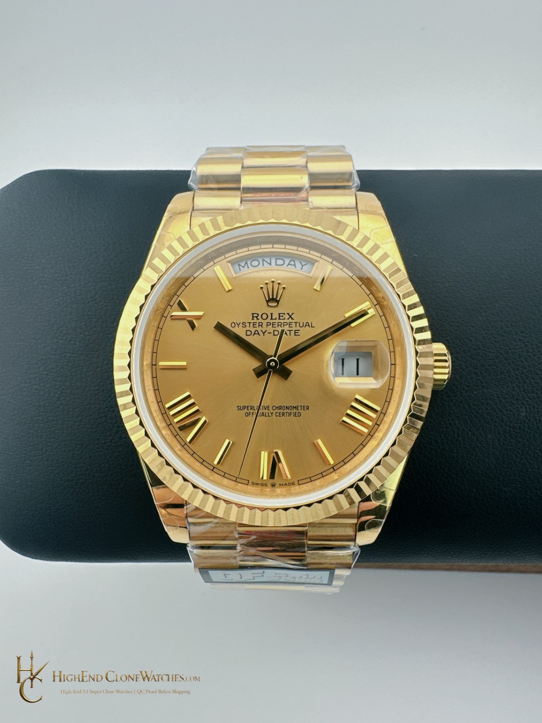 Rolex Day-Date M228238-0006 front view super clone watch