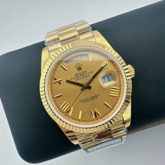 Rolex Day-Date M228238-0006 angled dial view super clone watch