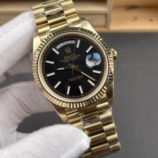 Rolex Day-Date m228238-0067 angled dial view super clone watch