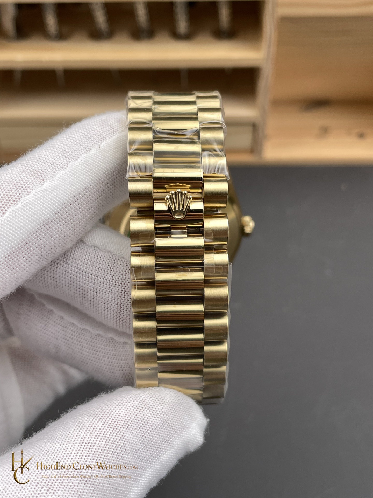Rolex Day-Date m228238-0067 buckle or clasp detail super clone watch
