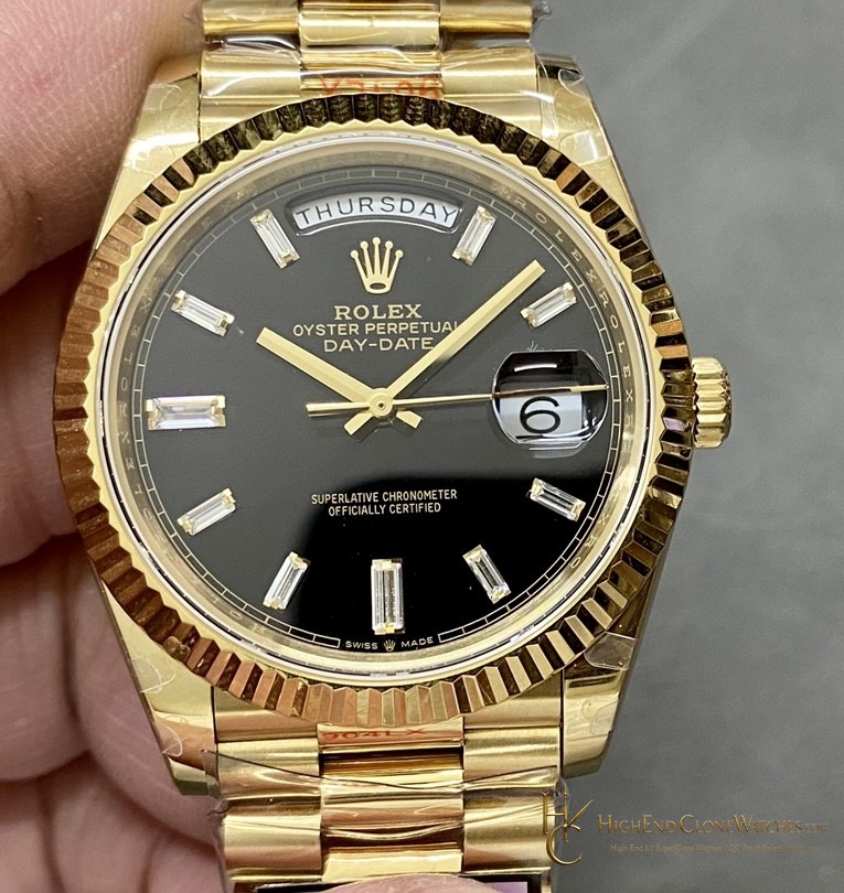 Rolex Day-Date 40 Ref. 228238 front view super clone watch