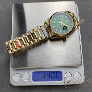 Rolex Day-Date 128238-0130 angled dial view super clone watch