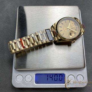 Rolex Day-Date m128238-0045 angled dial view super clone watch