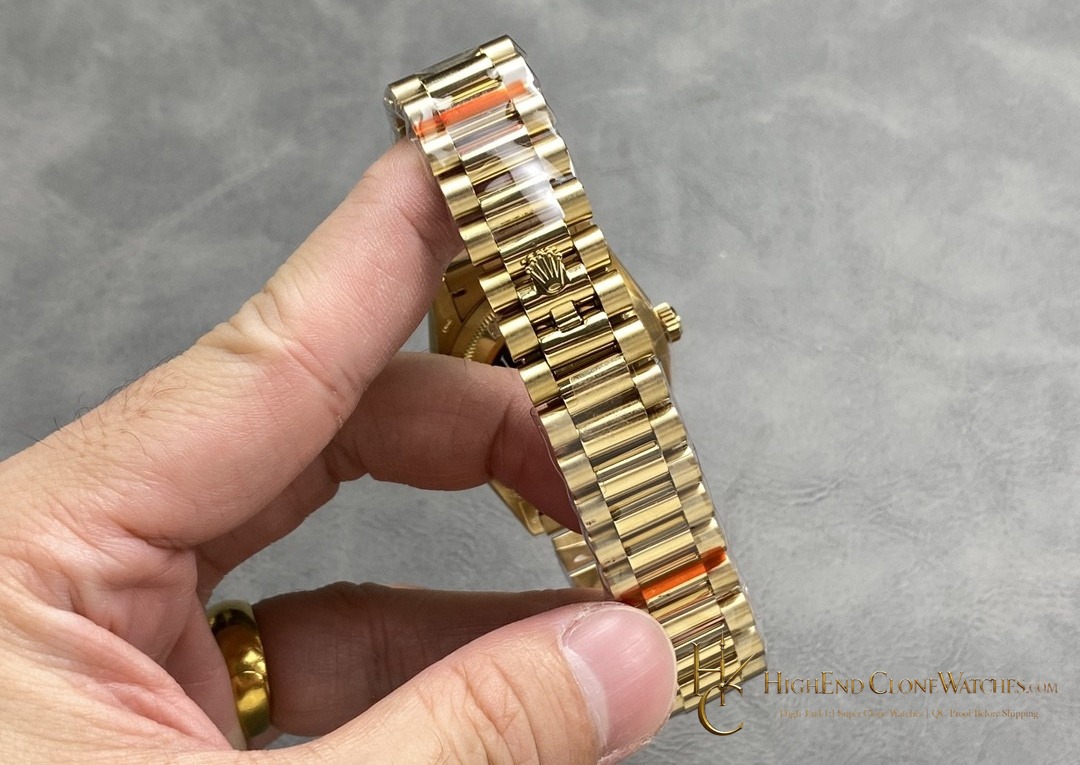 Rolex Day-Date m128238-0045 caseback view super clone watch