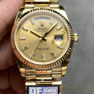 Rolex Day-Date 128238-0132 front view super clone watch