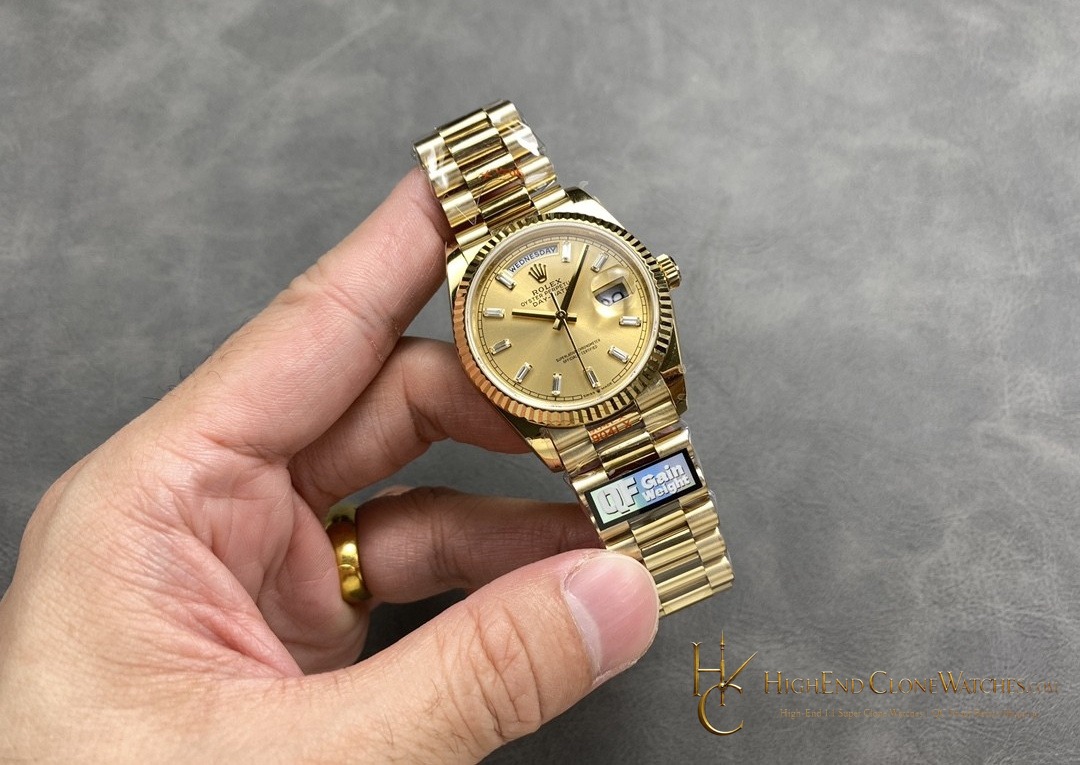 Rolex Day-Date 128238-0132 side case profile super clone watch