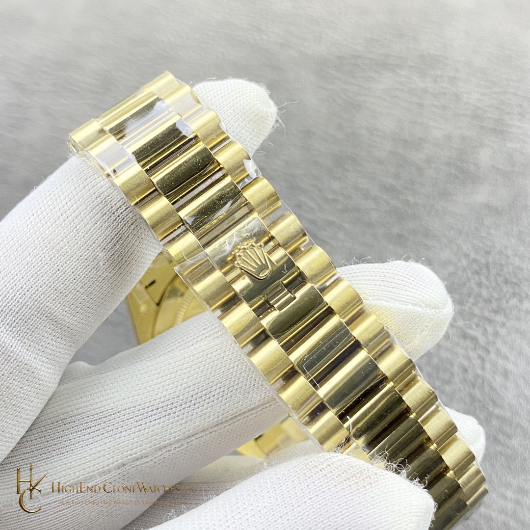 Rolex Day-Date 228238-0005 caseback view super clone watch
