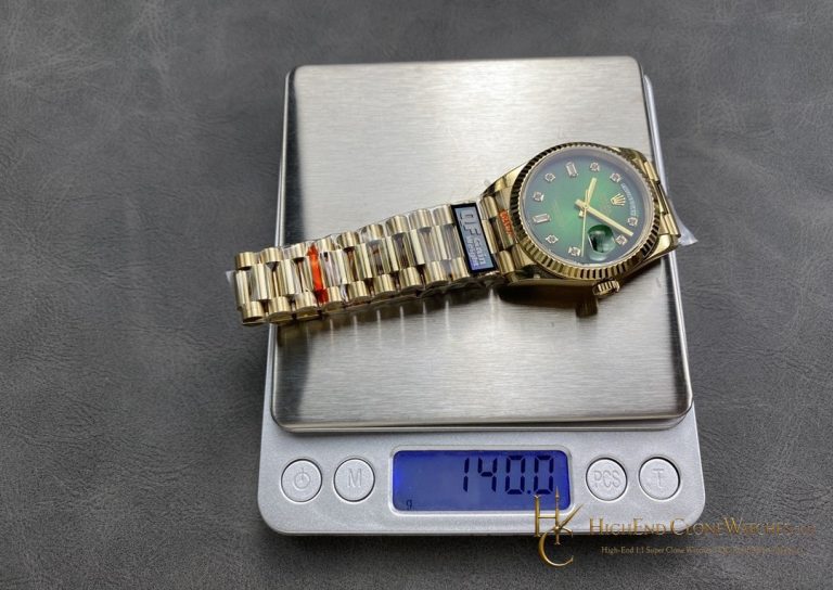 Rolex Day-Date m128238-0069 angled dial view super clone watch