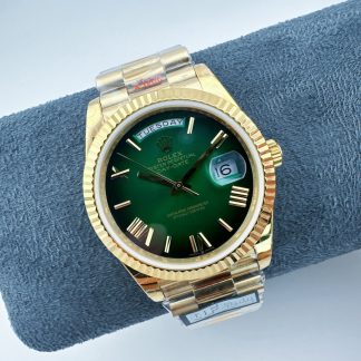 Rolex Day-Date m128238-0118 angled dial view super clone watch