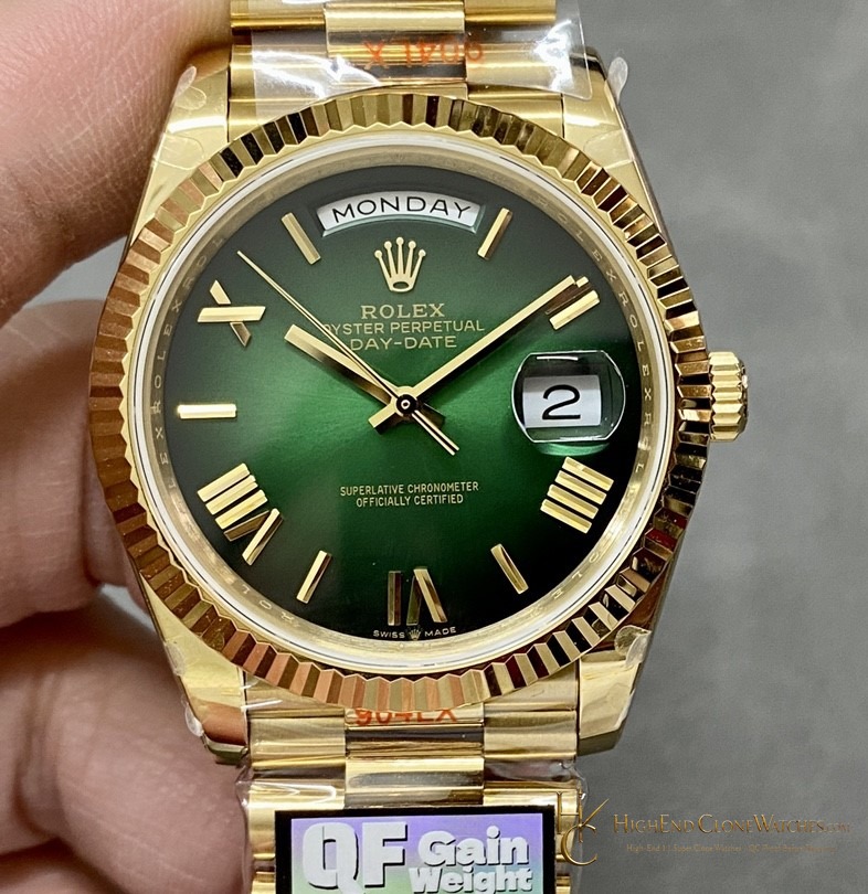 Rolex Day-Date 228238-0069 front view super clone watch