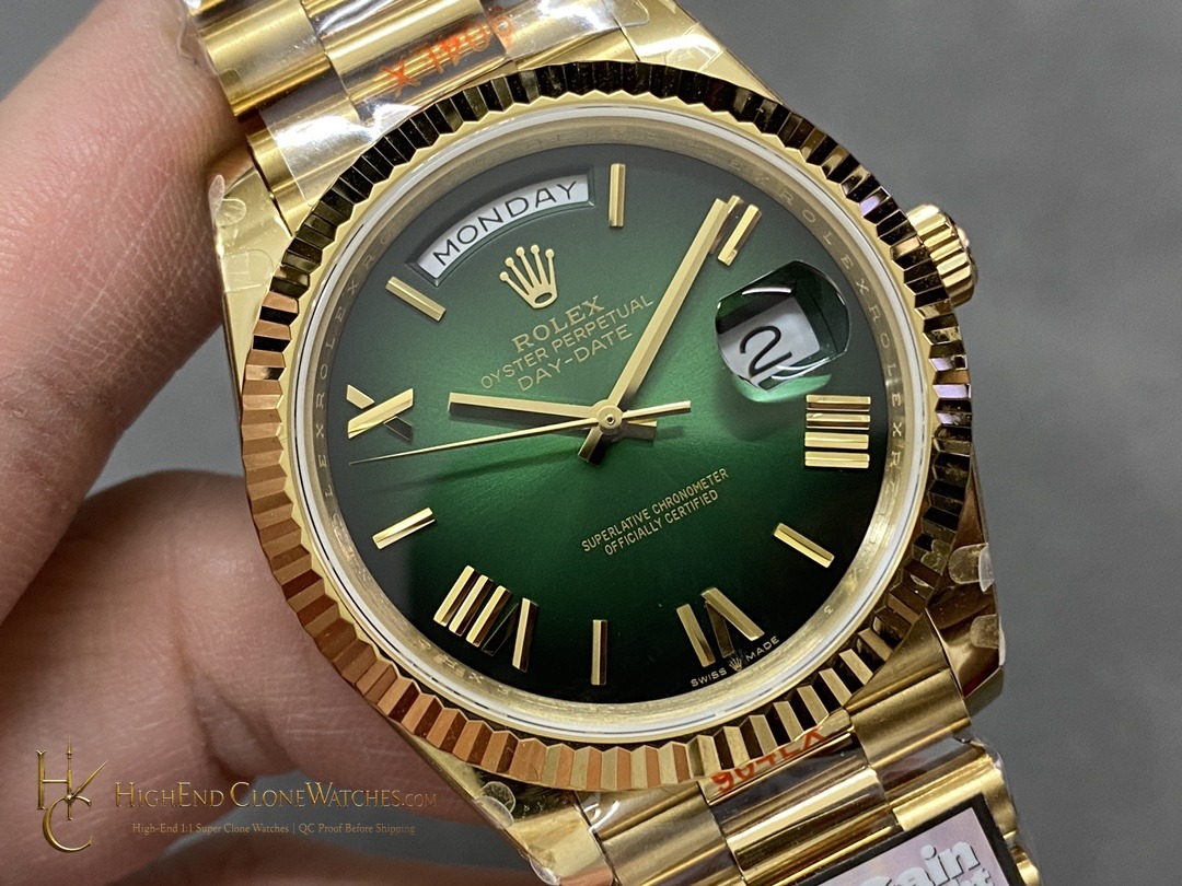 Rolex Day-Date 228238-0069 dial and marker detail super clone watch