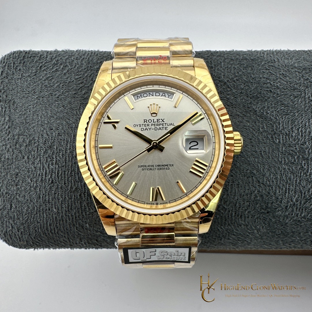 Rolex Day-Date m228238-0002 front view super clone watch