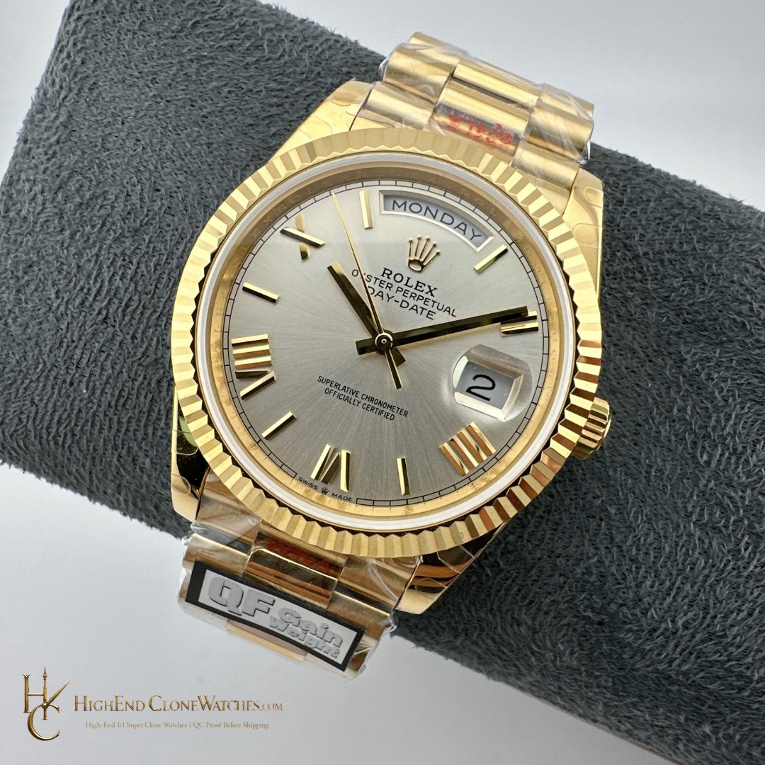 Rolex Day-Date m228238-0002 dial and marker detail super clone watch