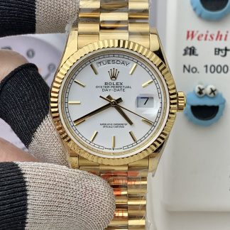 Rolex Day-Date 36 m128238-0081 front view super clone watch