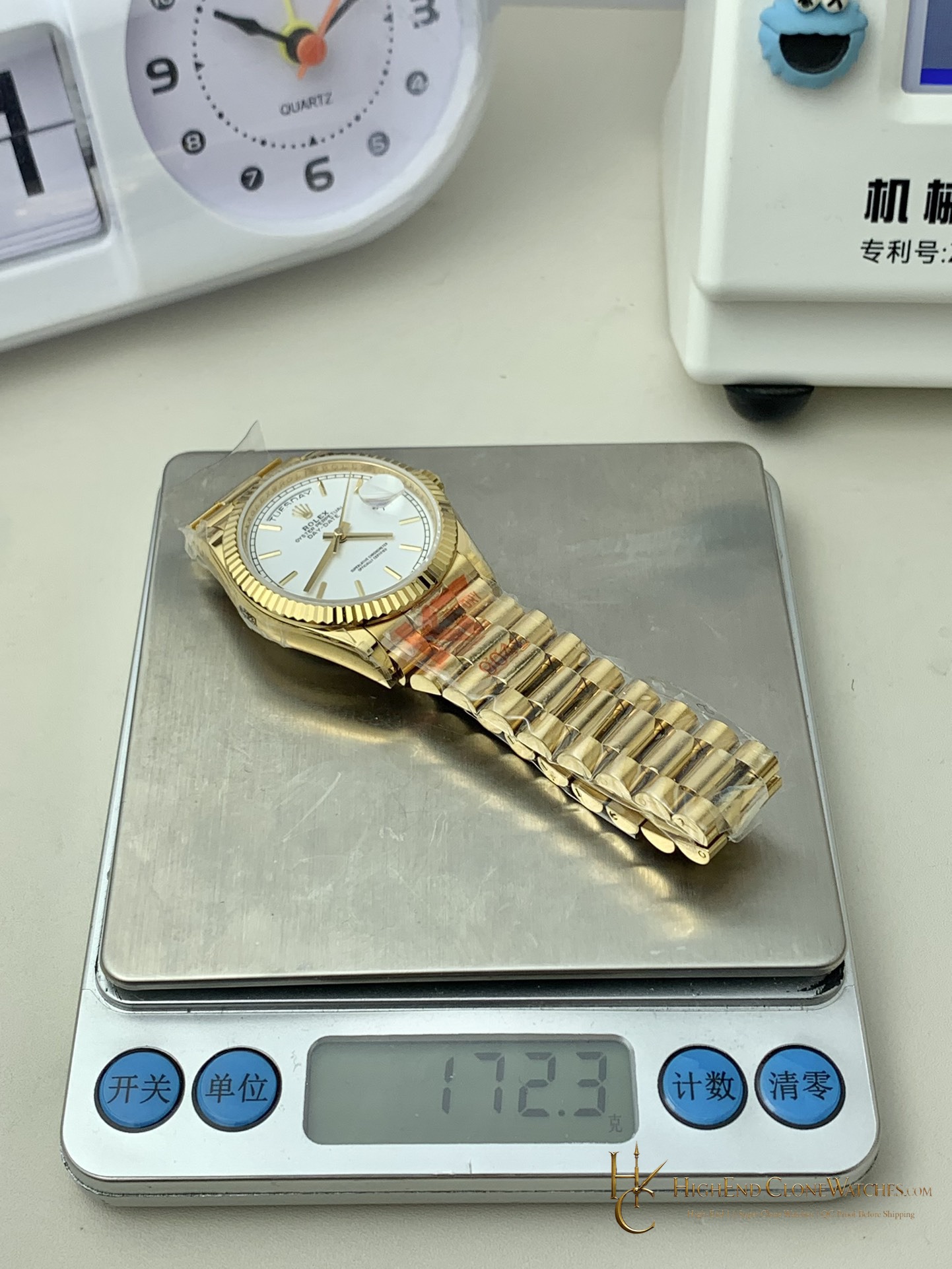 Rolex Day-Date 36 m128238-0081 side case profile super clone watch