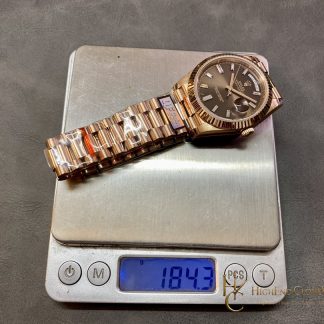 Rolex Day-Date m228235 angled dial view super clone watch