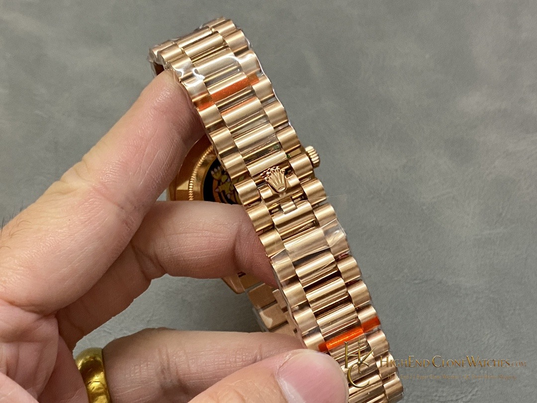 Rolex Day-Date m228235 caseback view super clone watch