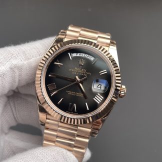 Rolex Day-Date 228235-0055 angled dial view super clone watch
