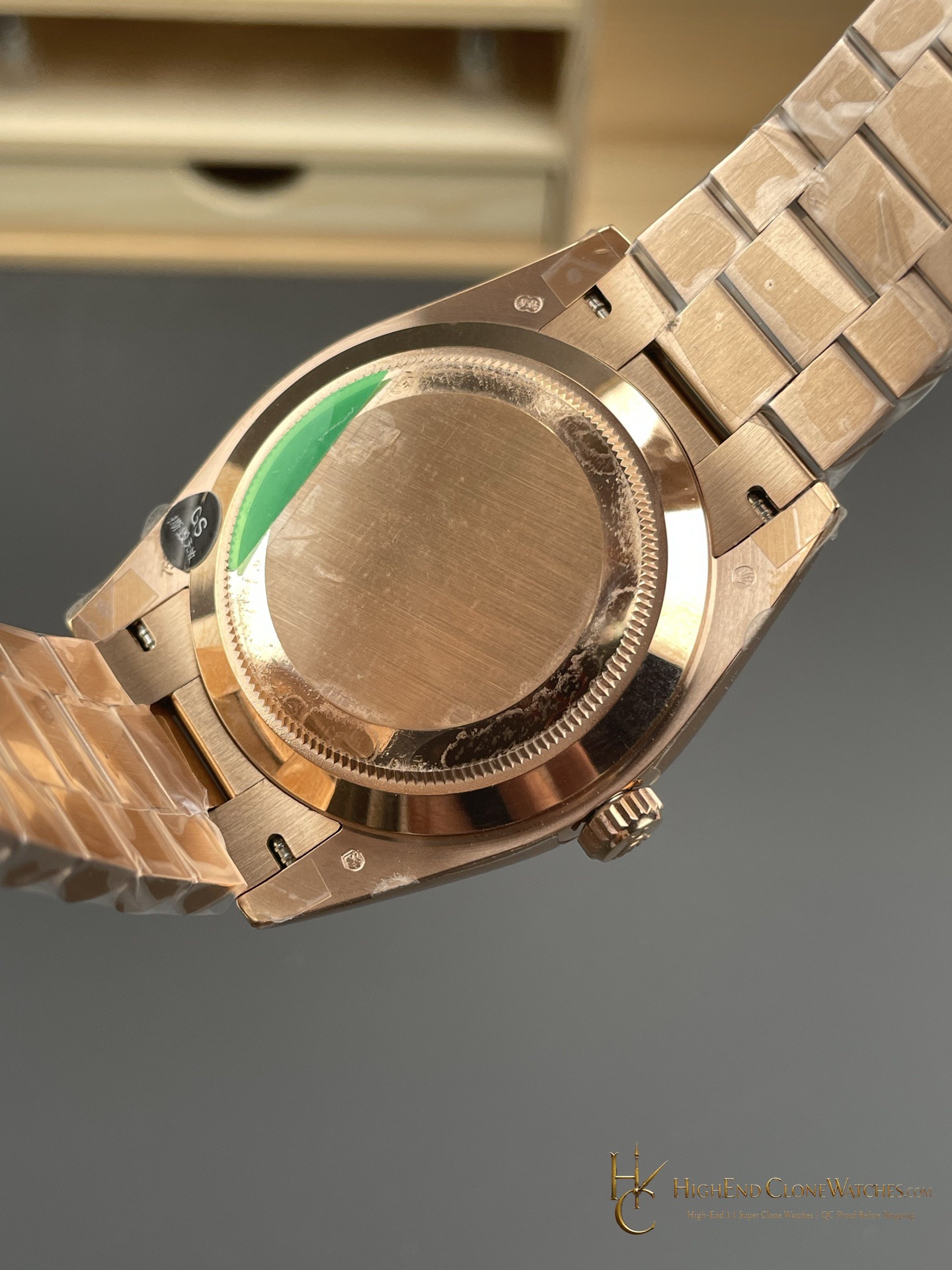 Rolex Day-Date 228235-0055 side case profile super clone watch