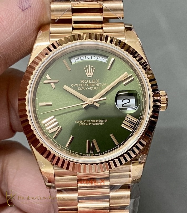 Rolex Day-Date 228235-0025 front view super clone watch