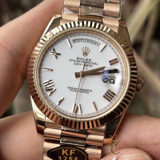 Rolex Day-Date 40 m228235-0032 angled dial view super clone watch