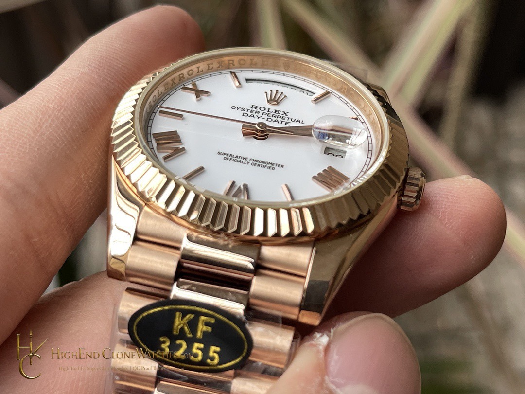 Rolex Day-Date 40 m228235-0032 side case profile super clone watch