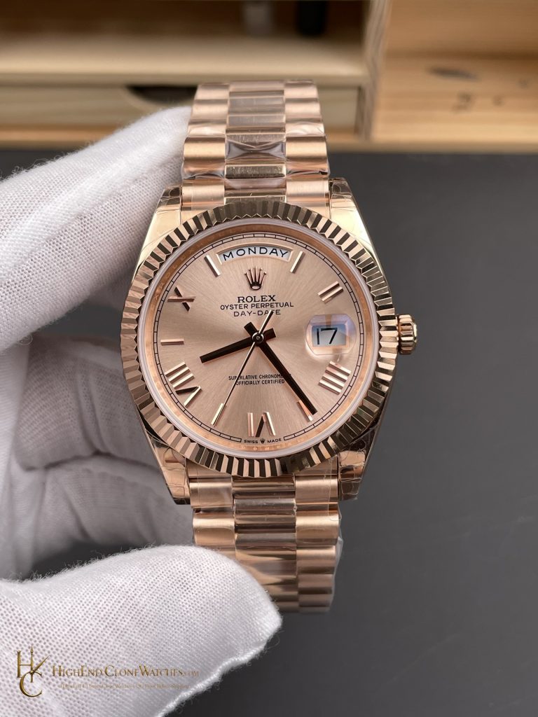 Rolex Day-Date m228235 front view super clone watch