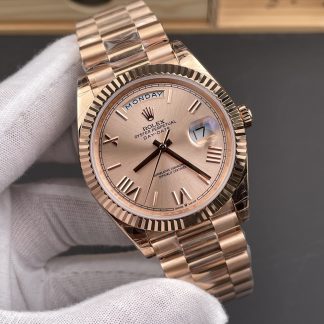 Rolex Day-Date m228235 angled dial view super clone watch
