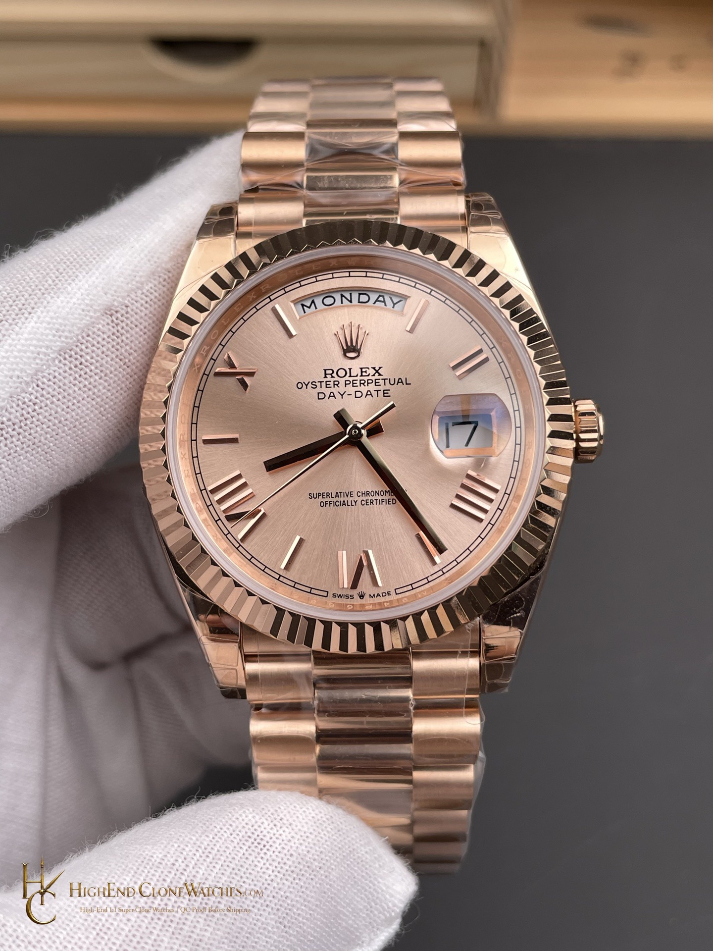 Rolex Day-Date m228235 dial and marker detail super clone watch
