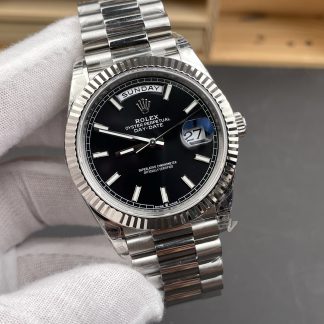 Rolex Day-Date m228239-0004 angled dial view super clone watch