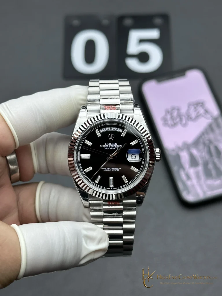 Rolex Day-Date m228236-0005 front view super clone watch