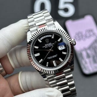 Rolex Day-Date m228236-0005 angled dial view super clone watch