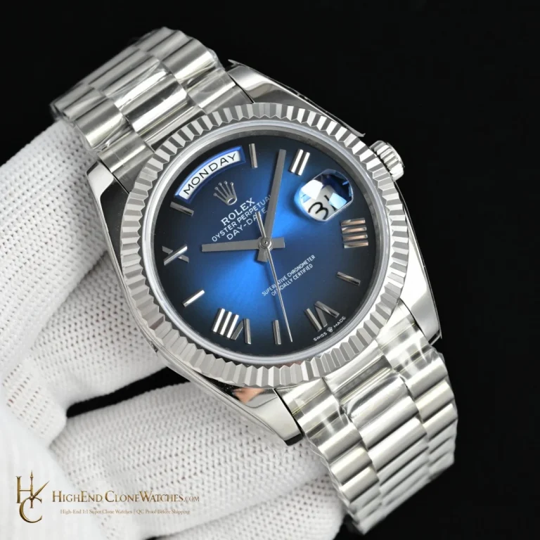 Rolex Day-Date 228239 front view super clone watch