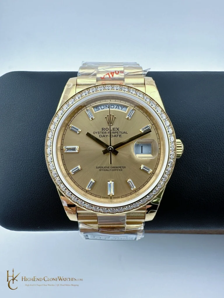 Rolex Day-Date 228348RBR front view super clone watch