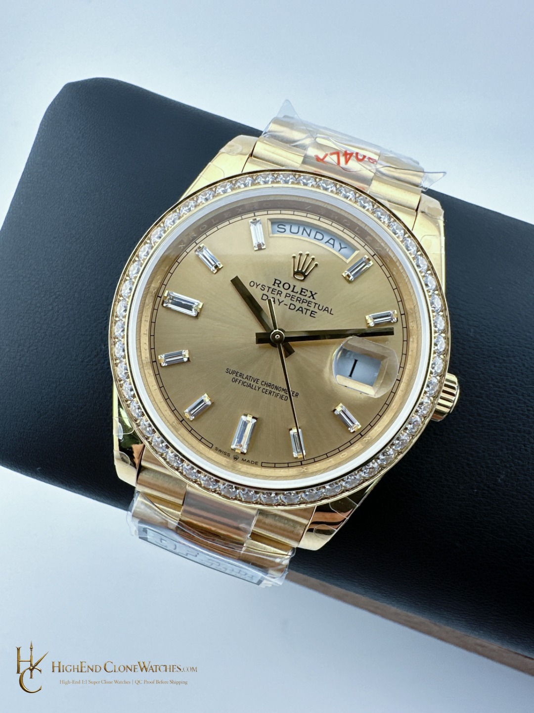 Rolex Day-Date 228348RBR dial and marker detail super clone watch