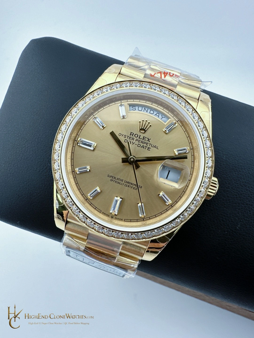 Rolex Day-Date 228348RBR dial and marker detail super clone watch
