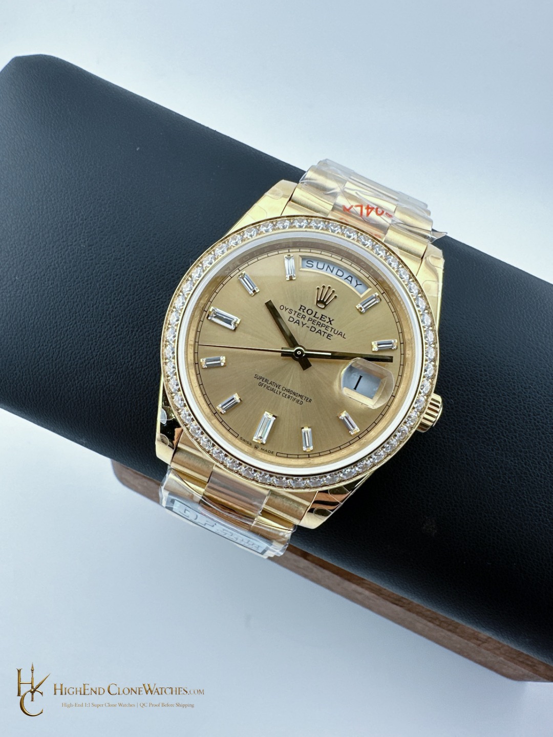 Rolex Day-Date 228348RBR side case profile super clone watch