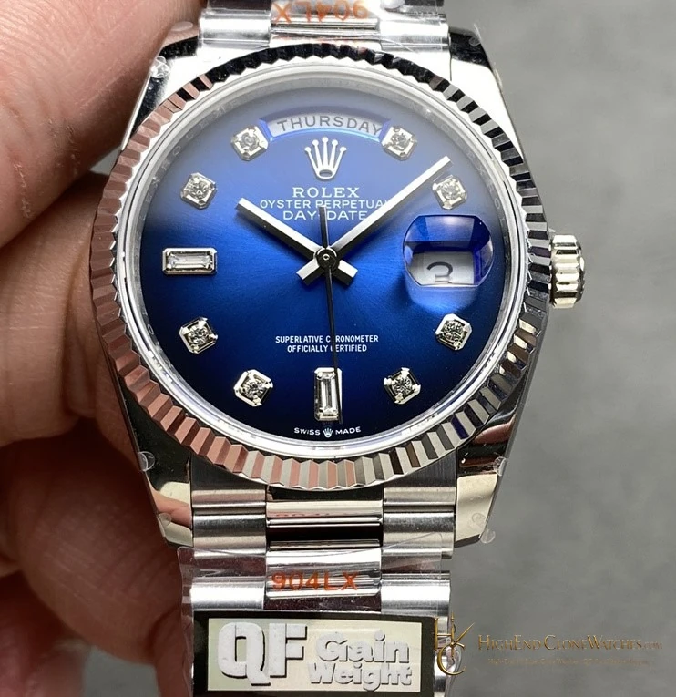 Rolex Day-Date m128239-0023 front view super clone watch