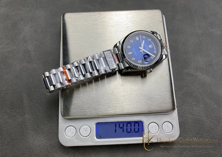 Rolex Day-Date m128239-0023 angled dial view super clone watch