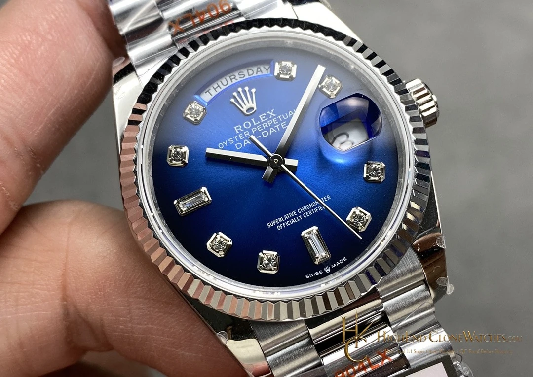Rolex Day-Date m128239-0023 dial and marker detail super clone watch