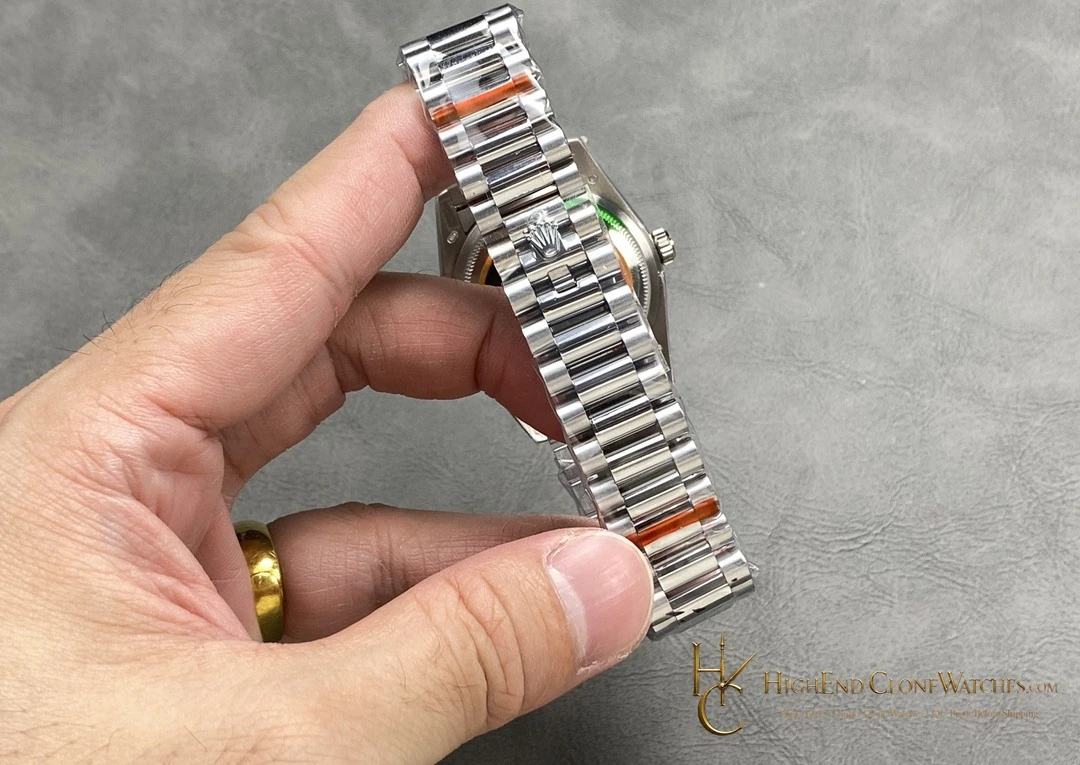 Rolex Day-Date m128239-0023 caseback view super clone watch